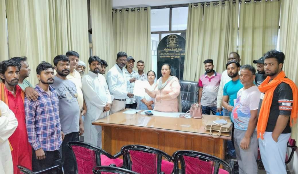 BJP protest against drinking water crisis in Bhim Nagar